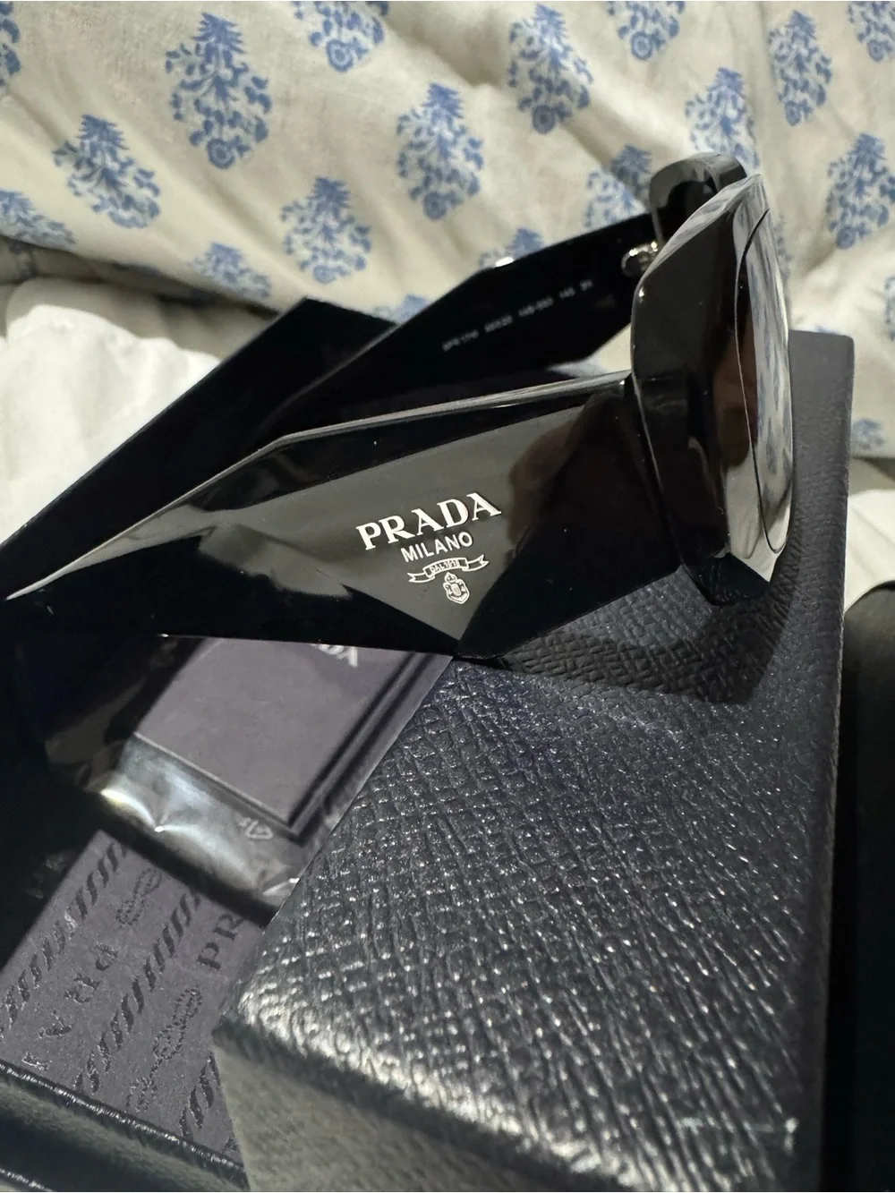 Prada Milano Glossy Black Men’s Sunglasses